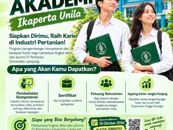 Karir Akademi Ikaperta Unila Siapkan Talenta Muda Pertanian Siap Kerja